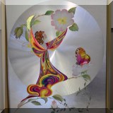 A22. Framed signed foil art by Michelle Emblem. 20.5”h x 16.5”w - $40 